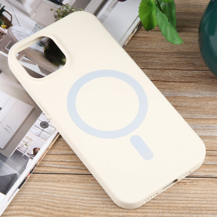 For iPhone 15 Plus MagSafe Liquid Silicone Phone Case(White) - iPhone 15 Plus Cases by buy2fix | Online Shopping UK | buy2fix