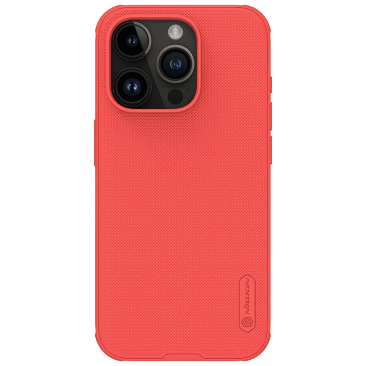 For iPhone 15 Pro NILLKIN Frosted Shield Pro PC + TPU Phone Case(Red) - iPhone 15 Pro Cases by NILLKIN | Online Shopping UK | buy2fix