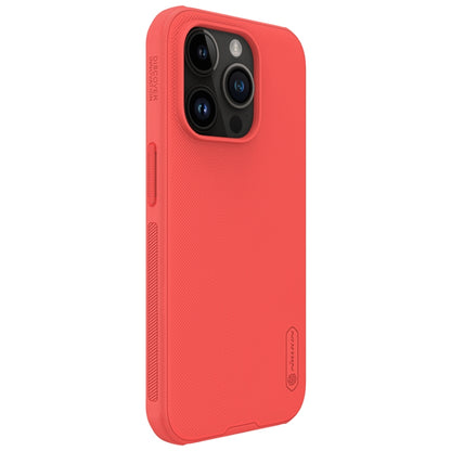 For iPhone 15 Pro NILLKIN Frosted Shield Pro PC + TPU Phone Case(Red) - iPhone 15 Pro Cases by NILLKIN | Online Shopping UK | buy2fix