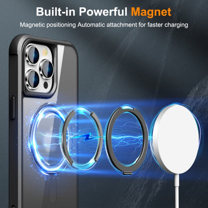 For iPhone 15 Pro Max MagSafe Magnetic Rotating Holder Phone Case(Black) - iPhone 15 Pro Max Cases by buy2fix | Online Shopping UK | buy2fix