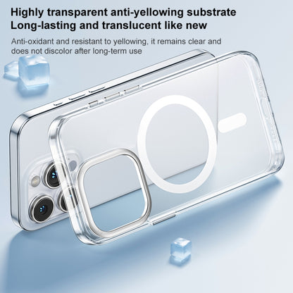 For iPhone 15 Pro MOMAX Magsafe Metal Clear Phone Case(Transparent) - iPhone 15 Pro Cases by MOMAX | Online Shopping UK | buy2fix