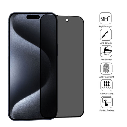 For iPhone 15 Pro Max / 15 Plus Full Cover Anti-spy Silk Screen Tempered Glass Film - iPhone 15 Plus Tempered Glass by buy2fix | Online Shopping UK | buy2fix