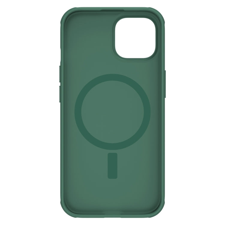 For iPhone 15 NILLKIN Frosted Shield Pro Magnetic Magsafe Phone Case(Green) - iPhone 15 Cases by NILLKIN | Online Shopping UK | buy2fix