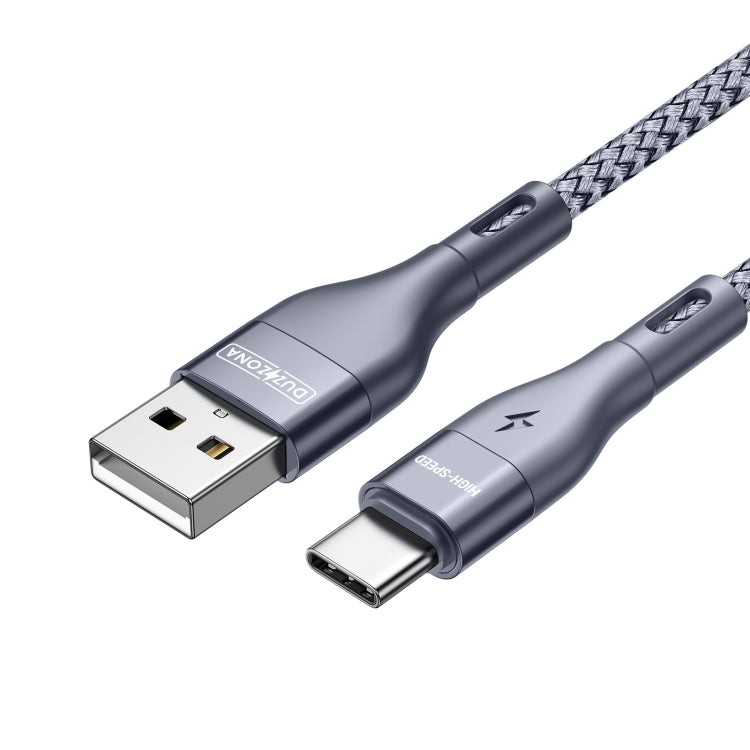 DUZZONA A8 2.4A USB to USB-C/Type-C Charging Data Cable, Length:2m - USB-C & Type-C Cable by DUZZONA | Online Shopping UK | buy2fix