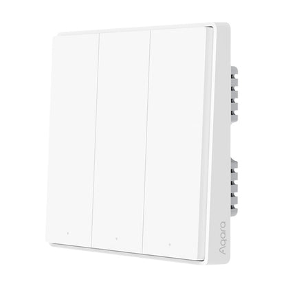 Original Xiaomi Youpin Aqara Smart Wall Switch D1, Zero FireWire Three Button Version - Smart Switch by Xiaomi | Online Shopping UK | buy2fix