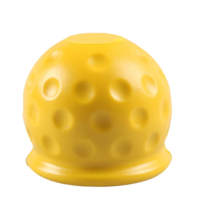 Universal 50mm Automatic Tow Bar Ball Cap Trailer Soft Rubber Protective Cap(Yellow) - Air Conditioning System by buy2fix | Online Shopping UK | buy2fix