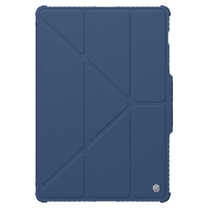 For Samsung Galaxy Tab S9 Ultra NILLKIN Bumper Pro Multi-angle Folding Style Tablet Leather Case(Blue) - Galaxy Tab S9 Ultra Cases by NILLKIN | Online Shopping UK | buy2fix