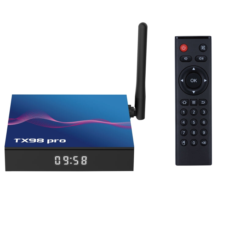 TX98 Pro 4K Ultra HD Android 12.0 Smart TV Box with Remote Control, 4GB+32GB, Allwinner H618 Quad-Core(UK Plug) - Others by buy2fix | Online Shopping UK | buy2fix