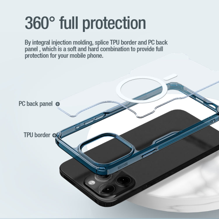 For iPhone 15 Pro Max NILLKIN Ultra Clear Magsafe PC + TPU Phone Case(Transparent) - iPhone 15 Pro Max Cases by NILLKIN | Online Shopping UK | buy2fix