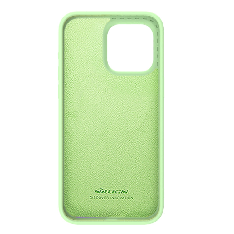 For iPhone 15 Pro NILLKIN CamShield MagSafe Liquid Silicone Phone Case(Green) - iPhone 15 Pro Cases by NILLKIN | Online Shopping UK | buy2fix