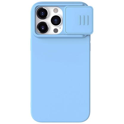 For iPhone 15 Pro NILLKIN CamShield MagSafe Liquid Silicone Phone Case(Sky Blue) - iPhone 15 Pro Cases by NILLKIN | Online Shopping UK | buy2fix