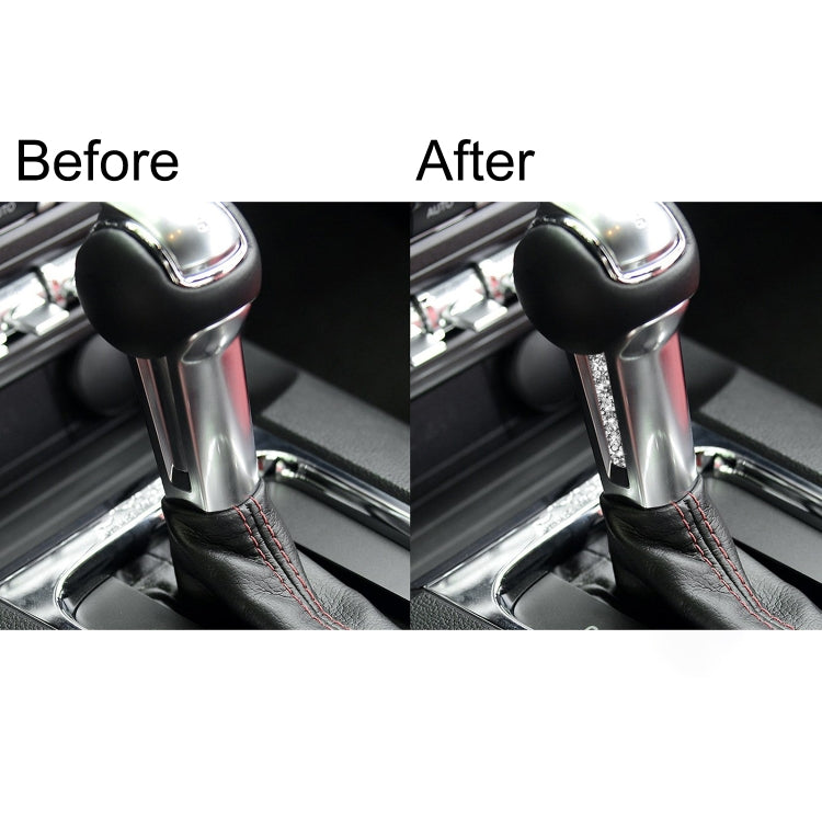 For Ford Mustang 2015-2020 Car Gear Handle Side Diamond Decoration Sticker, Left and Right Drive - Car Interior Mouldings by buy2fix | Online Shopping UK | buy2fix