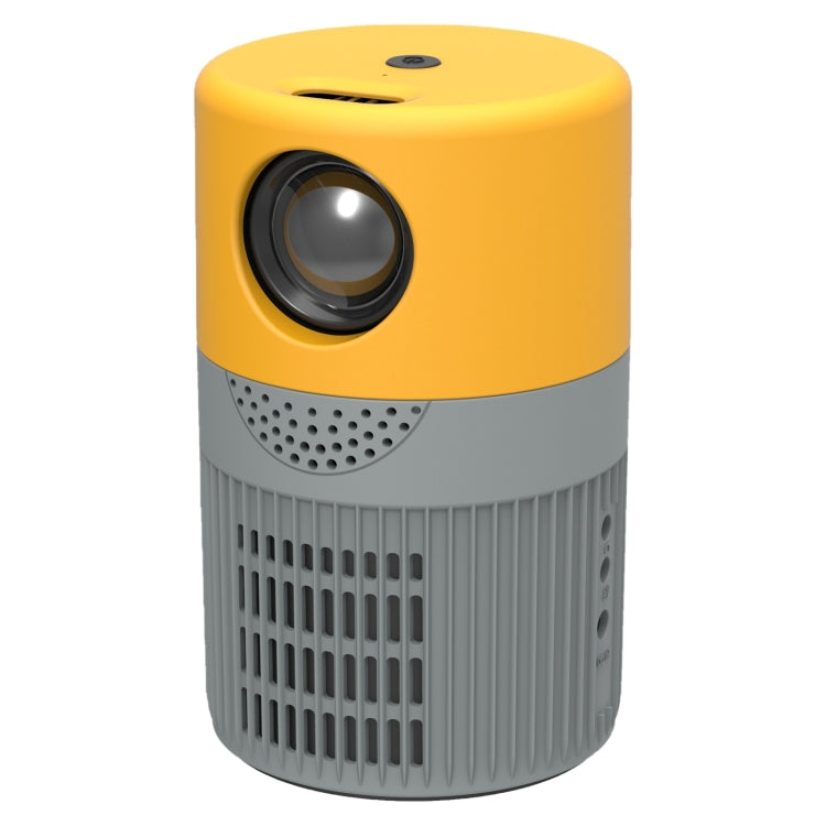 T400 3000 Lumens LED Mini Projector Support Wifi Screen Mirroring, Plug Type:AU Plug(Grey Yellow) - Mini Projector by buy2fix | Online Shopping UK | buy2fix