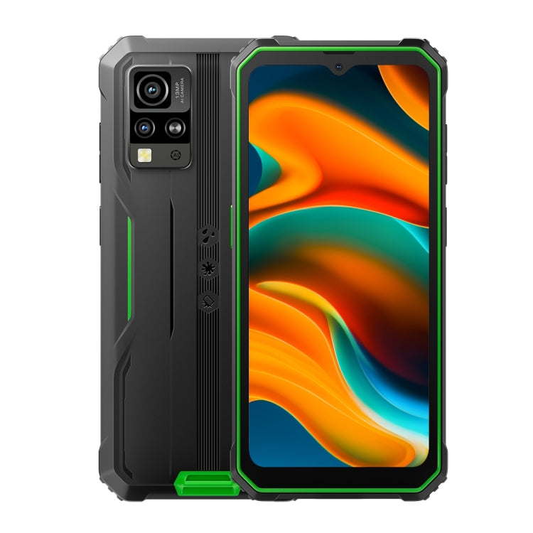 Blackview BV4800, 3GB+64GB, IP68/IP69K/MIL-STD-810H, 6.56 inch Android 13 MediaTek MT6761V/WB Helio A22 Quad Core, Network: 4G, OTG(Green) - Blackview by Blackview | Online Shopping UK | buy2fix