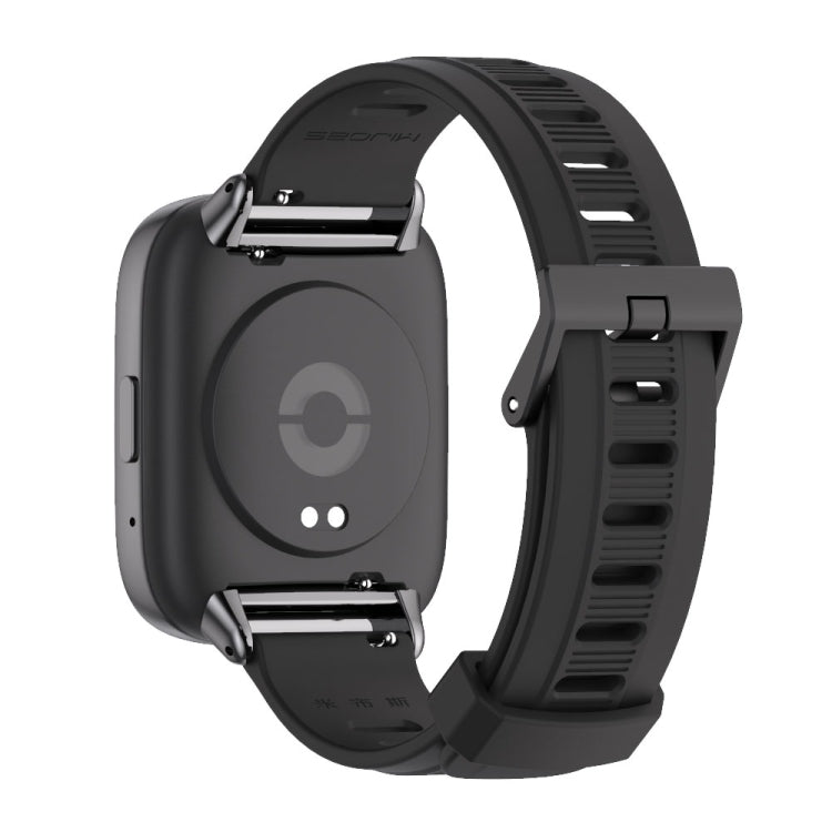 For Redmi Watch 3 Lite / Watch 3 Active Mijobs Flat Hole Breathable TPU Watch Band(Black) - Watch Bands by MIJOBS | Online Shopping UK | buy2fix