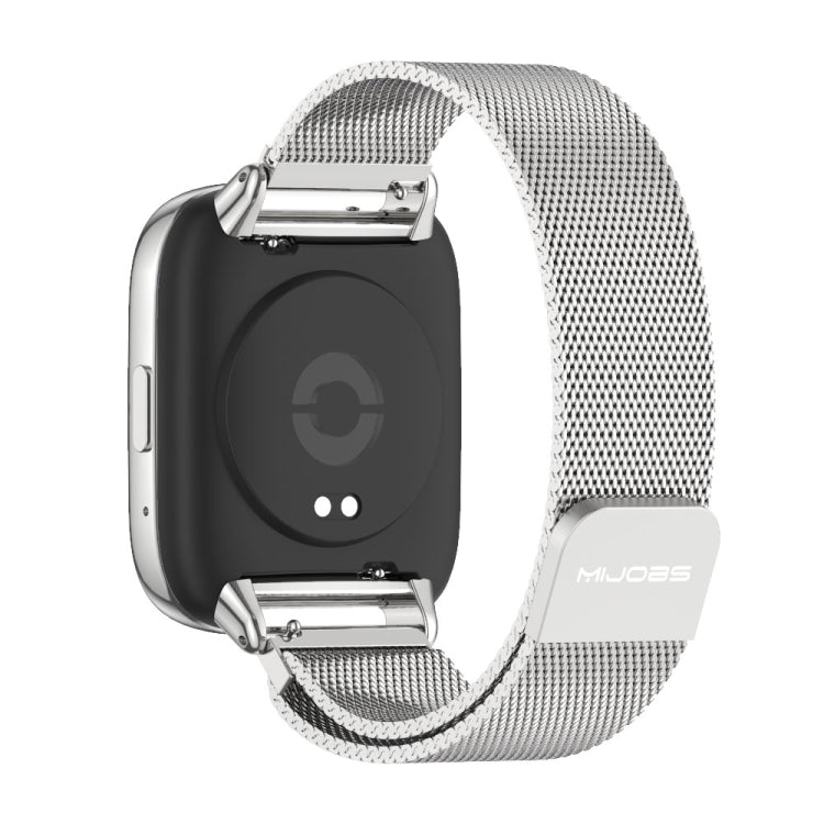 For Redmi Watch 3 Lite / Watch 3 Active Mijobs Milan Magnetic Metal Watch Band(Silver) - Watch Bands by MIJOBS | Online Shopping UK | buy2fix