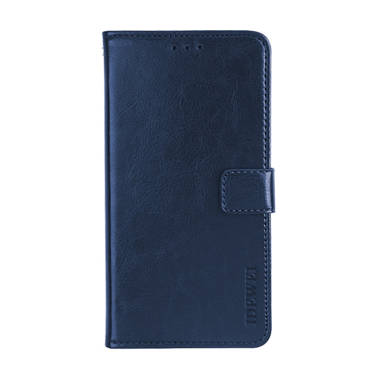 For DOOGEE X95 idewei Crazy Horse Texture Horizontal Flip Leather Case with Holder & Card Slots & Wallet(Dark Blue) - Mobile Accessories by idewei | Online Shopping UK | buy2fix