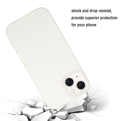 For iPhone 14 Plus Wheat MagSafe Magnetic Straw Material + TPU Phone Case(White) - iPhone 14 Plus Cases by buy2fix | Online Shopping UK | buy2fix