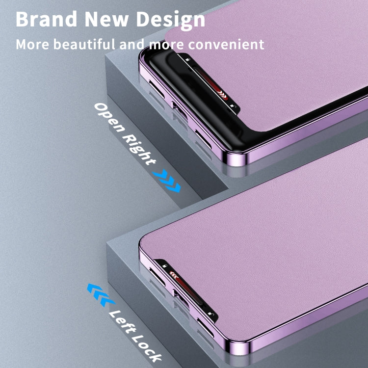 For Samsung Galaxy S23 Ultra 5G MagSafe Magnetic Plain Metal Phone Case(Purple) - Galaxy S23 Ultra 5G Cases by buy2fix | Online Shopping UK | buy2fix