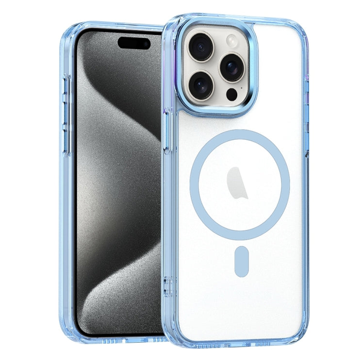 For iPhone 15 Pro Max MagSafe Magnetic Clear Phone Case(Sierra Blue) - iPhone 15 Pro Max Cases by buy2fix | Online Shopping UK | buy2fix