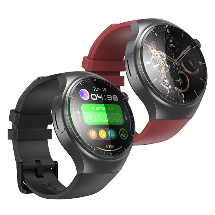 UNIWA DM80 1.43 inch IP67 Waterproof Android 8.1 Smart Watch Support 4G Network / WiFi / GPS / NFC(Red) - Android Watch by UNIWA | Online Shopping UK | buy2fix