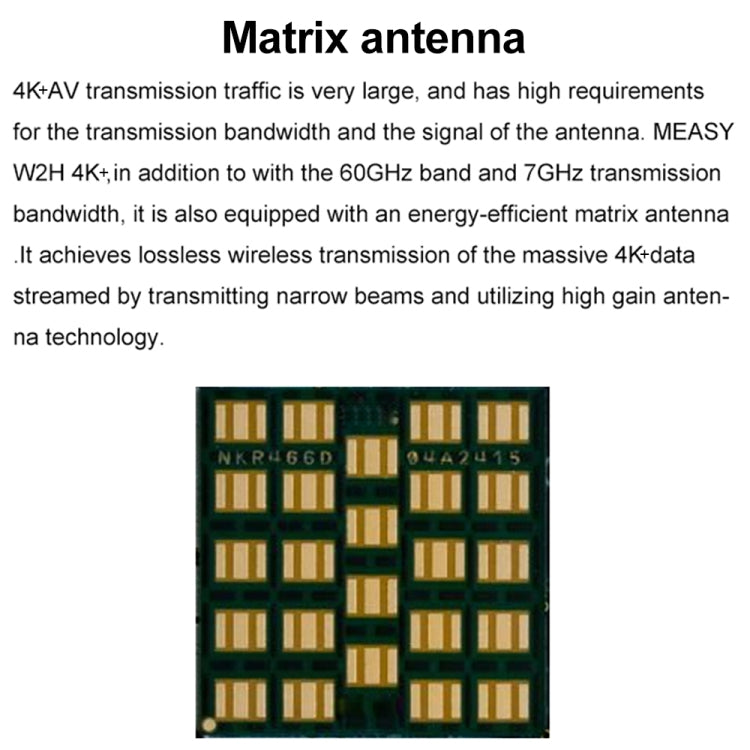 Measy W2H 60GHz 4K+ Ultra HD Wireless Transmission Kit, Transmission Distance: 50m(EU Plug) - Set Top Box & Accessories by Measy | Online Shopping UK | buy2fix