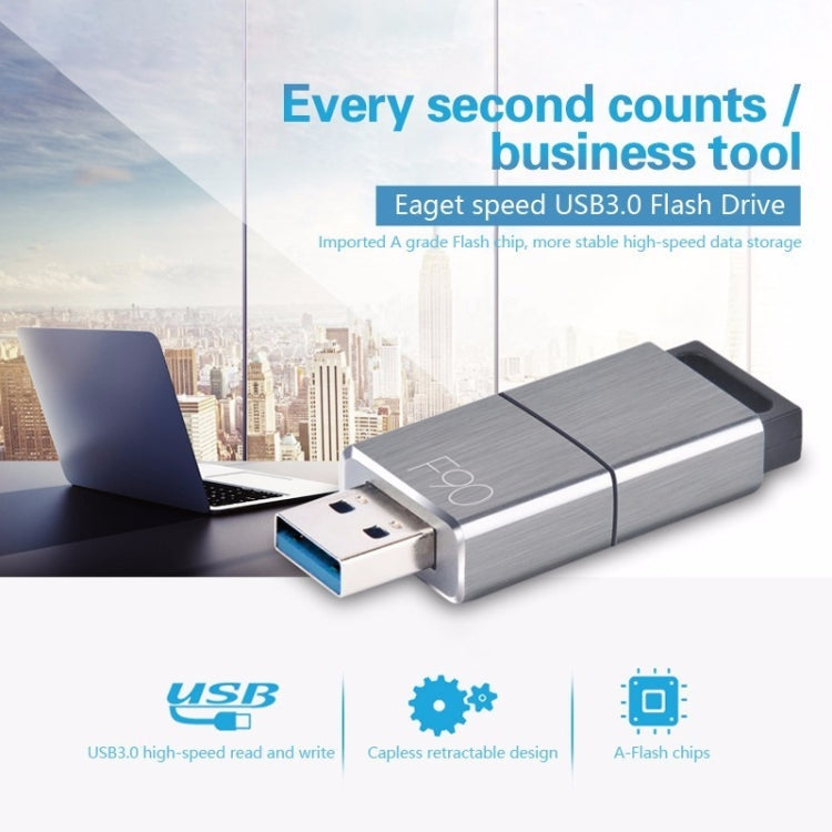 EAGET F90 256G USB 3.0 Interface Metal Flash U Disk - USB Flash Drives by EAGET | Online Shopping UK | buy2fix