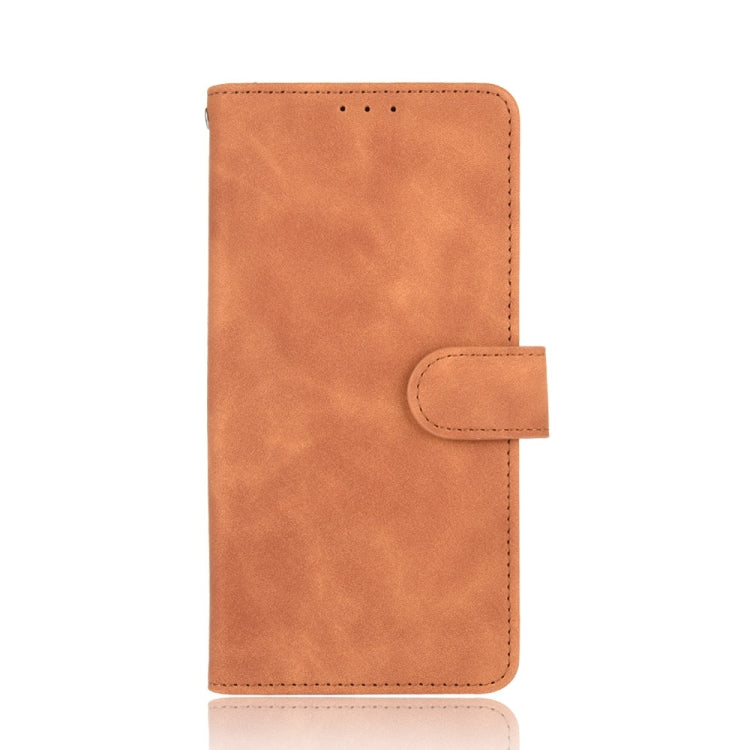 For LG Velvet Solid Color Skin Feel Magnetic Buckle Horizontal Flip Calf Texture PU Leather Case with Holder & Card Slots & Wallet(Brown) - Mobile Accessories by buy2fix | Online Shopping UK | buy2fix