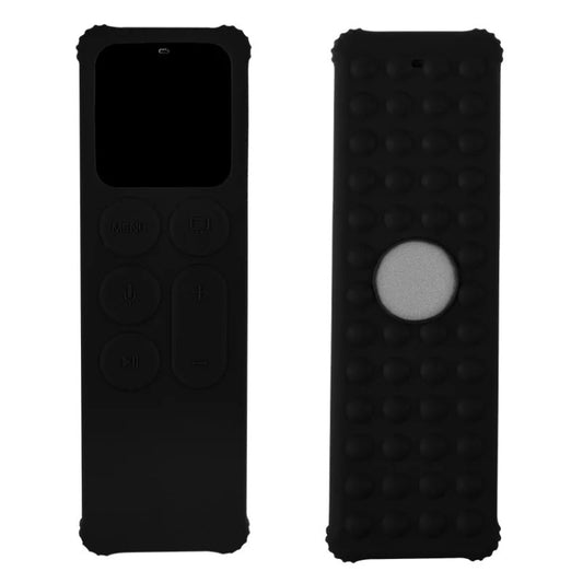 For Apple TV 4K 5th / 4th Anti-slip Shockproof Silicone Remote Control Protective Case(Black) - Consumer Electronics by buy2fix | Online Shopping UK | buy2fix