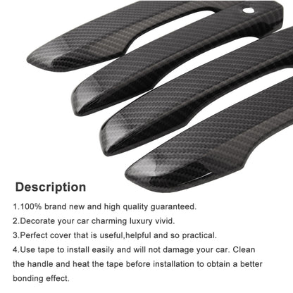 4 PCS Car Modified Carbon Door Handle Decoration for Honda Civic 2016-2020 - In Car by buy2fix | Online Shopping UK | buy2fix