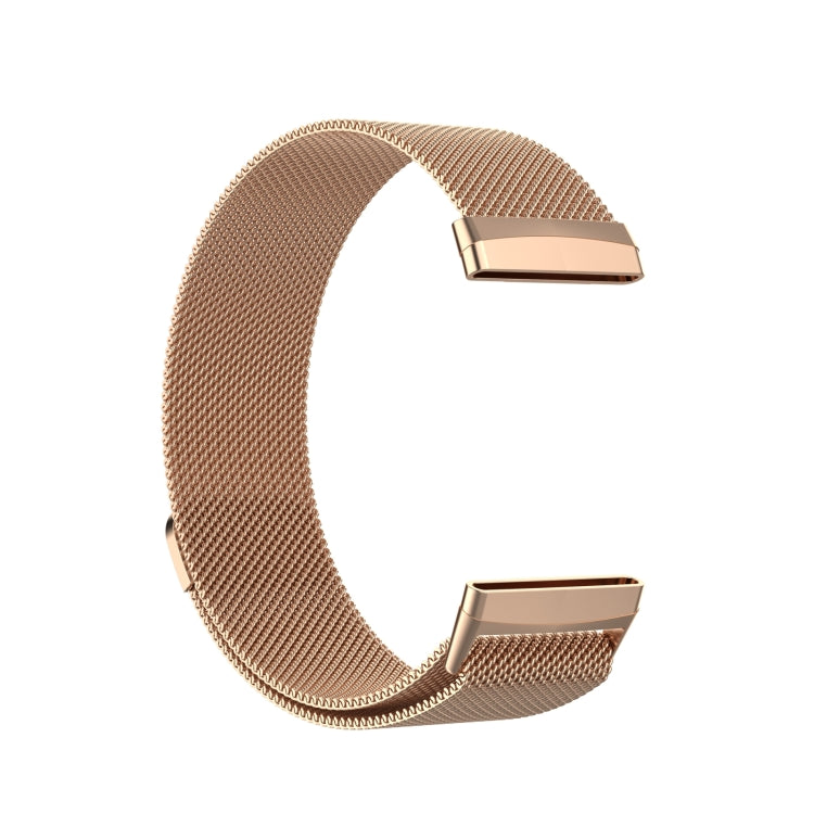 For Fitbit Versa 3 / Fitbit Magnetic Milano Watch Band, Size:Small Code(Rose Gold) - Smart Wear by buy2fix | Online Shopping UK | buy2fix