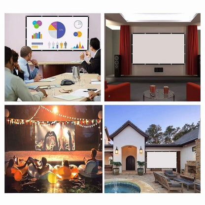 Simple Folding Thin Polyester Projector Film Curtain, Size:84 inch (4:3) Projection Area: 172x125cm - Consumer Electronics by buy2fix | Online Shopping UK | buy2fix