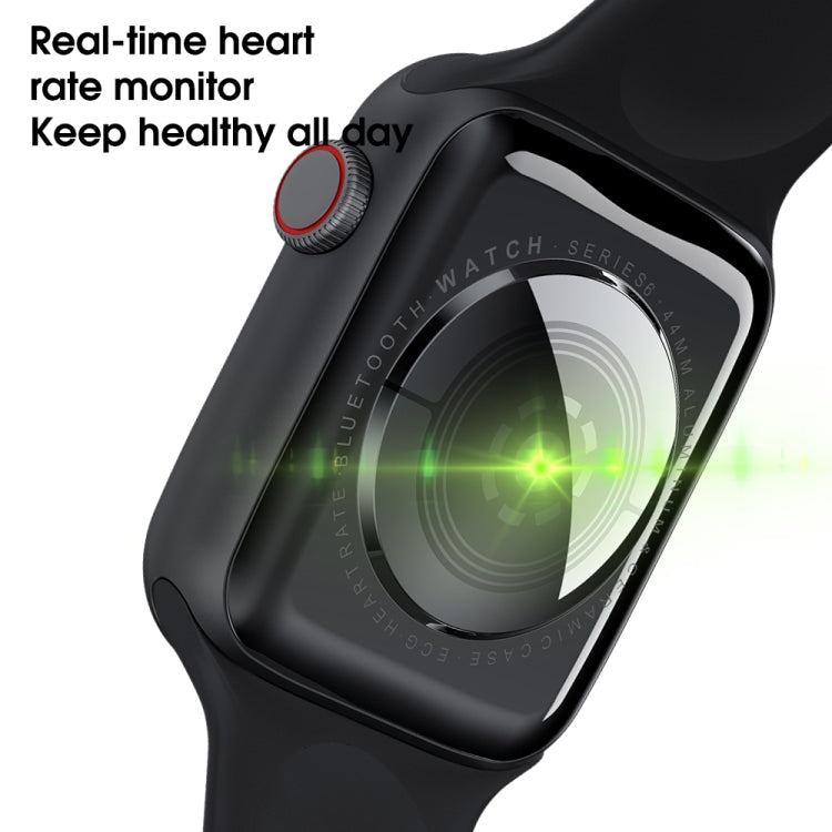 W46 1.75 inch IPS Color Screen IP68 Waterproof Smart Watch, Support Sleep Monitor / Heart Rate Monitor / Blood Pressure Monitoring(Black) - Smart Wear by buy2fix | Online Shopping UK | buy2fix