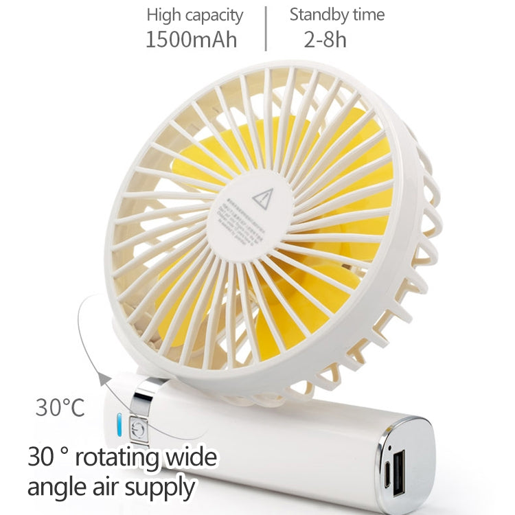 S2 Portable Foldable Handheld Electric Fan, with 3 Speed Control & Night Light (White) - Consumer Electronics by buy2fix | Online Shopping UK | buy2fix