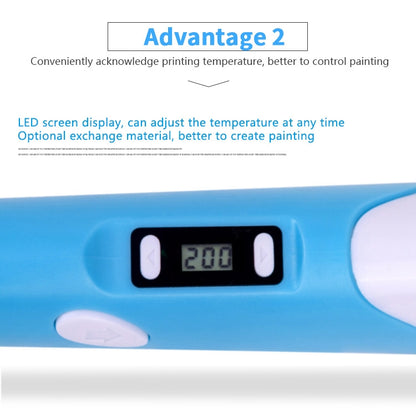 Hand-held 3D Printing Pen, US Plug(Blue) - Consumer Electronics by buy2fix | Online Shopping UK | buy2fix