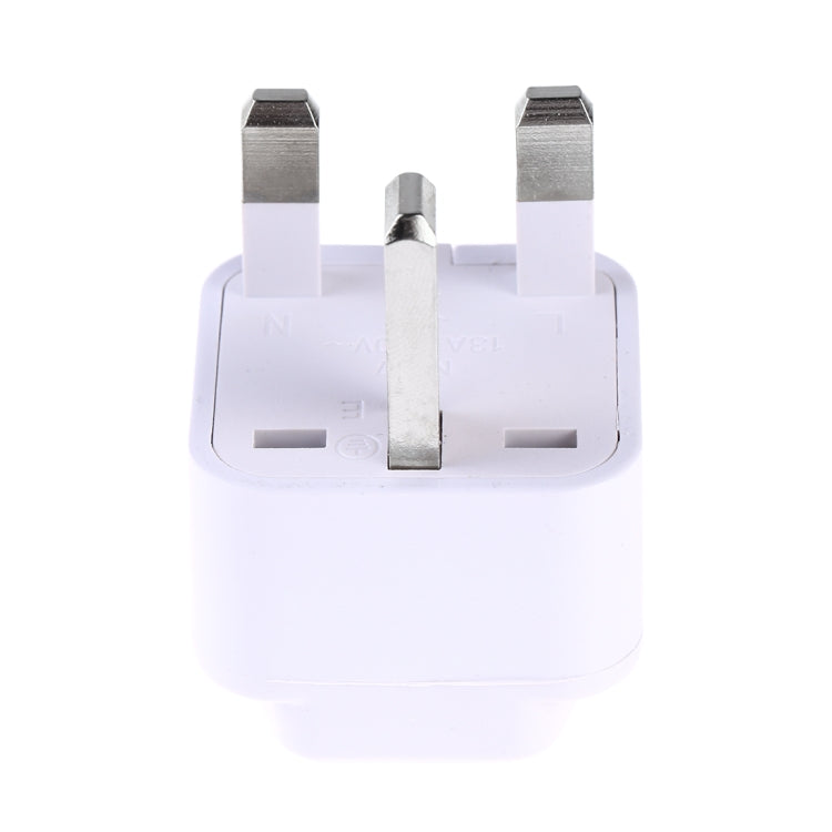 Portable Universal Socket to UK Plug Power Adapter Travel Charger (White) - Consumer Electronics by buy2fix | Online Shopping UK | buy2fix