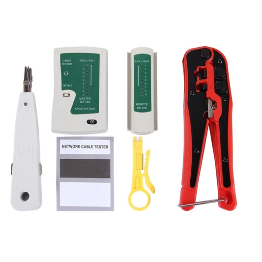 WLXY 4 in 1 Portable Crimping Stripper Punch Down  Wire Line Detector Ethernet Network Cable Tester Tools Kits - Computer & Networking by WLXY | Online Shopping UK | buy2fix