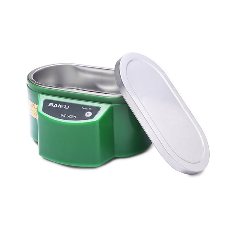 BAKU BK-9030 30W 0.8L LCD Display Ultrasonic Cleaner, AC 220V, EU Plug(Green) - Ultrasonic Cleaner by BAKU | Online Shopping UK | buy2fix