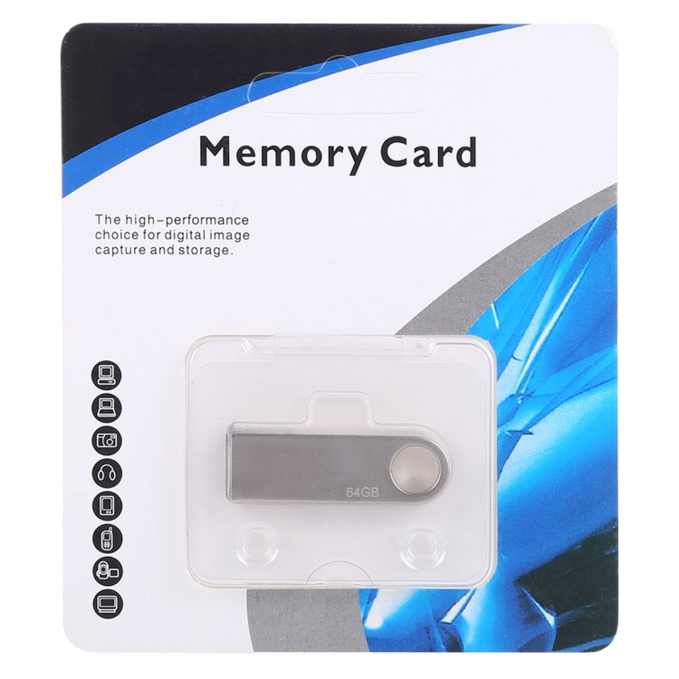 64GB Metal USB 2.0 Flash Disk - Computer & Networking by buy2fix | Online Shopping UK | buy2fix