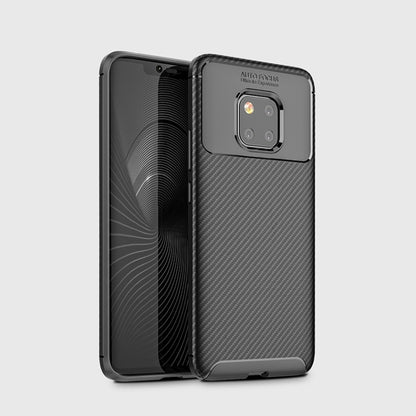 Beetle Shape Carbon Fiber Texture Shockproof TPU Case for Huawei Mate 20 Pro(Black) - Mobile Accessories by buy2fix | Online Shopping UK | buy2fix