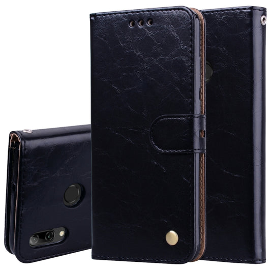 Business Style Oil Wax Texture Horizontal Flip Leather Case for Huawei P Smart 2019, with Holder & Card Slots & Wallet (Black) - Huawei Cases by buy2fix | Online Shopping UK | buy2fix