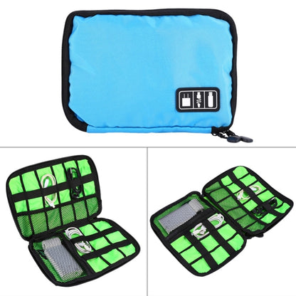 Portable Travel Organizer Storage Collection Bag Case Pouch Digital Gadget Electronic Accessories, Size: 25.7*18.5*1.2cm(Black) - Home & Garden by buy2fix | Online Shopping UK | buy2fix