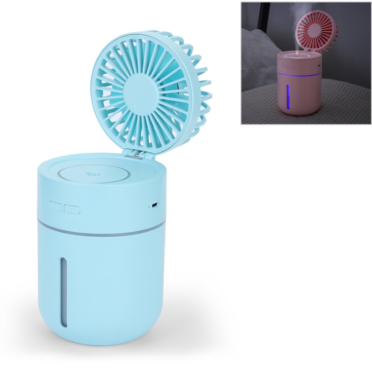 T9 Portable Adjustable USB Charging Desktop Humidifying Fan with 3 Speed Control (Blue) - Consumer Electronics by buy2fix | Online Shopping UK | buy2fix