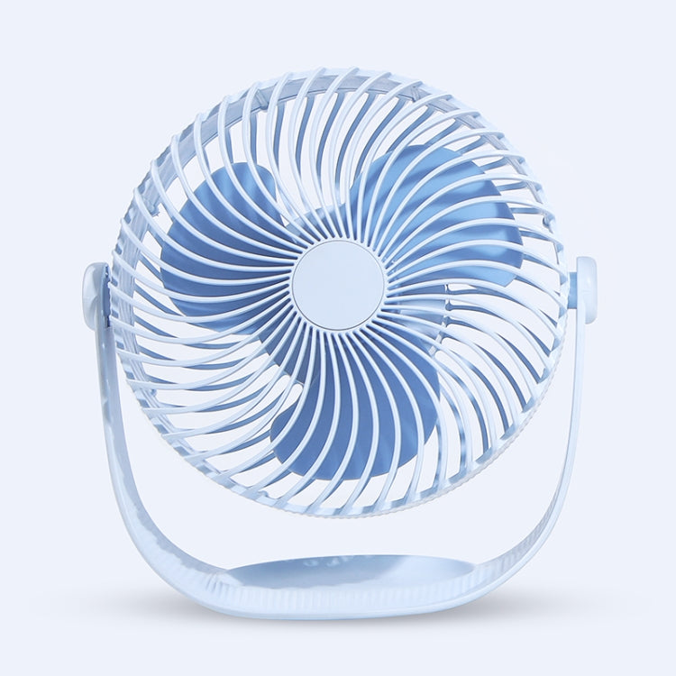 F12 Portable Rotatable USB Charging Stripe Desktop Fan with 3 Speed Control (Blue) - Consumer Electronics by buy2fix | Online Shopping UK | buy2fix