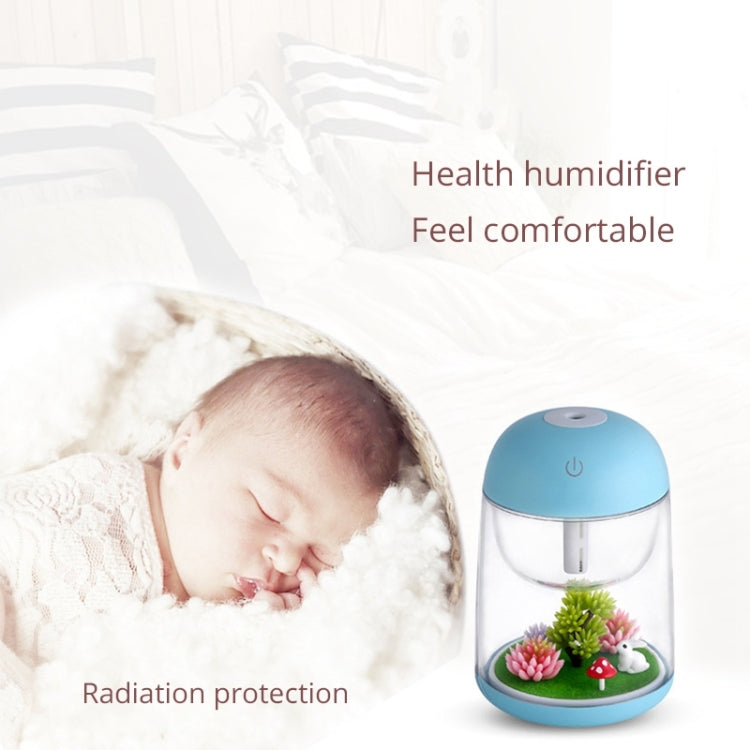 Imycoo WT602 2W Portable Mini Micro Landscape Design USB Charge Aromatherapy Air Humidifier with LED Colorful Light, Water Tank Capacity: 180ml, DC 5V(Blue) - Home & Garden by buy2fix | Online Shopping UK | buy2fix