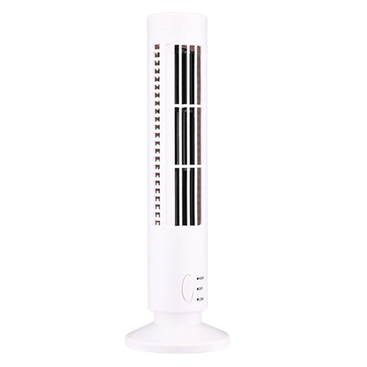 Tower Type USB Electric Fan Leafless Air-conditioning Fan(White) - Consumer Electronics by buy2fix | Online Shopping UK | buy2fix