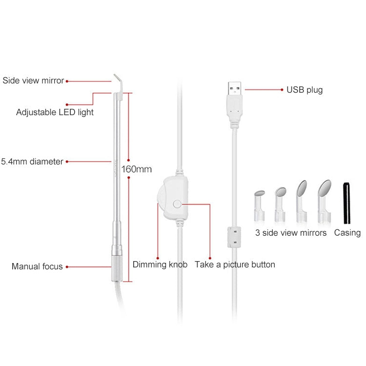 Supereyes Y003 Pet Ear Canal Nasal Cavity Waterproof Electronic Digital Endoscope -  by Supereyes | Online Shopping UK | buy2fix