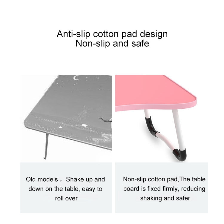 W-shaped Non-slip Legs Pattern Adjustable Folding Portable Laptop Desk with Card Slot (Underwater World) - Computer & Networking by buy2fix | Online Shopping UK | buy2fix