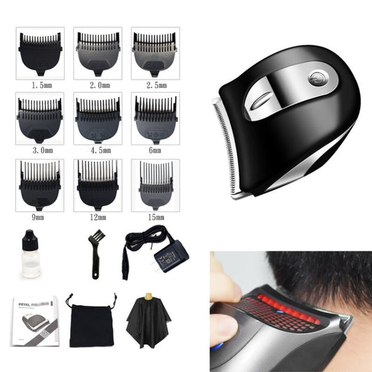 HJ-2019 Men Electric Shaver Fader Self-help Hair Clipper with Cloth + Sponge, Standard Version, CN Plug - Hair Trimmer by buy2fix | Online Shopping UK | buy2fix