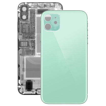 Glass Battery Back Cover for iPhone 11(Green) - Back Cover by buy2fix | Online Shopping UK | buy2fix